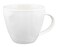 Shallow Bone China Tiffany Cup and Saucer Set, White, 220 ml, JX113-C002-02, 3 Pcs Set