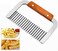 Generic - Potato Chip Vegetable Crinkle Wavy Cutter Blade Tool Fry Fries Hand Chipper Tool