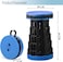 Generic Portable Telescoping Stool Lightweight Sturdy Retractable Seat Foldable Chair Shrink Stool For Garden Fishing Camping Hiking BBQ (Blue)