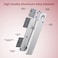 Moxedo Magnetic Side Mount Phone Holder Aluminum Alloy Adjustable Laptop Desktop Monitor Side Mount Clip Compatible with iPhone 13 Pro Max/13 Pro/13/13 Mini/12/11 Series and Smartphones Silver
