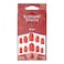 Elegant Touch Oval Shaped False Nails Nancy Red 24 count