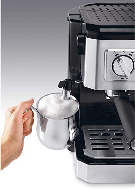 DeLonghi BCO421.S 15-Bar Combi Espresso Coffee Machine, 220-Volts  Silver