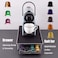 Coffee Capsule Holder Box with Coffee Pods Storage Drawer Compatible for Nespresso Space-Saving Non-Slip Sound-Absorbing Holder 40 Capsules Capacity