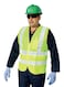 Vaultex - Reflective Safety Vest Jacket Green Medium