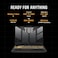 ASUS TUF F15 Gaming Laptop, i5-12500H 16GB 512GB SSD, NV RTX3050, 4GB Graphics WIN11, 15.6 inch, Backlit-RGB-Eng-Arb-KB
