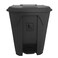 AKC Trash Can 68 Liters - Large Black Garbage Waste Bin