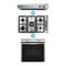 Indesit Built-In Gas Hob, 5 Burners - 90 cm + Built-In Oven - 60 cm + Hood - 90cm