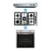 Indesit Built-In Gas Hob, 5 Burners - 90 cm + Built-In Oven - 60 cm + Hood - 90cm