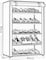 6-layer Non-woven Fabric shoe rack Easy assembly, large capacity, ideal for entrance use