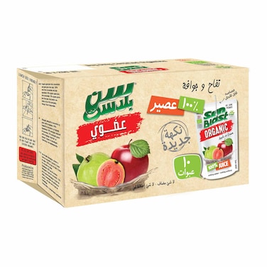 Sun Blast Juice Organic Apple &amp; Guava 200ml &times;10