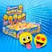 Stretch Tongue Emoticon Slingshot Ball - Pack of 12, 2 Inch Emoji Stretchy Tongue Finger Flinging Toy - Perfect Party Favors, Party Game Supplies, Competitive Outdoor Fun for Kids of All Ages