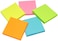 Generic Fis Sticky Note Pads, 5 Assorted Fluorescent Colors, 500 Sheets, 3 X 3 Inch Size, Fspo335C500