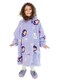 Milk &amp; Moo Little Mermaid Wearable Hooded Blanket With Pouch Purple