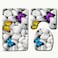 Toilet floor mat 3-piece bathroom carpet door mat 3-piece bathroom floor mat