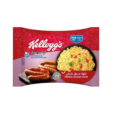 Buy Kelloggs Oriental Sausage Flavour Noodles - 100 grams in Egypt