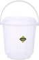 Royalford Transparent Bucket With Lid, 11L Plastic Bucket Rf10691 Comfortable Handle For Easy Grip Multifunctional Ideal For Home, Garden, Diy Bucket Leakproof Bucket With Lid