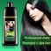 Mokeru Organic Natural Fast Hair Dye  5 Minutes Noni Plant  Black Hair Color Dye Shampoo For Cover Gray White Hair
