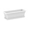 Cosmoplast Rectangular Planter With Tray White 76cm