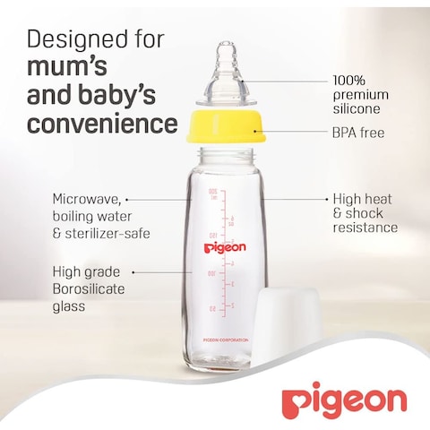 Pigeon Glass Nursing Bottle A291 Clear 200ml