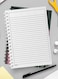 Lowha Spiral Notebook With 60 Sheets And Hard Paper Covers With Flowers Design, For Jotting Notes And Reminders, For Work, University, School