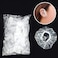Generic-CK762 100Pcs Earmuffs Clear Disposable Ear Caps Ear Protector Covers Hair Dye Shield Protector