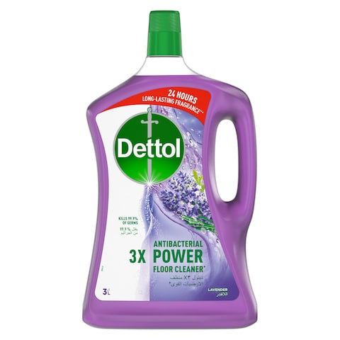 Dettol 3x Power Antibacterial Floor Cleaner Lavender 3L