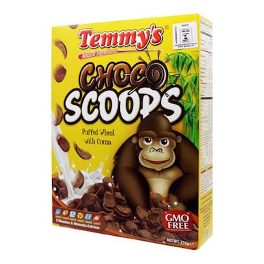 Temmy&#39;s Choco Scoops Cereal 250g