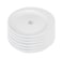 Shallow Bone China Tiffany Plate, White, 14cm, JX113-A001-01, 6 Pcs Set
