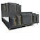 In House Paris Velvet Bed Frame - Queen - 200x160 cm - Dark Gray