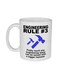 muGGyz Printed Ceramic Coffee Mug White 11Ounce