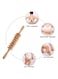 Manual wood therapy Massager Handheld Roller Trigger Point Massager Stick for Fascia, Cellulite, Muscle and Abdomen, Body Therapy Massager, Muscle Pain Relief and Recovery Roller Relief Tool