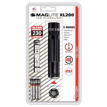 Maglite XL200-S3016 Maglite 3AAA LED Flashlight Multi Mode, Black