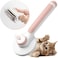 Baytion Pet Grooming Brush, Cats Dogs Brushes for Long Haired &amp; Short Hair, Supple Stainless Steel Bristles Quick Cleaning of the Brush to Remove Tangles Dead Undercoat and Dirt
