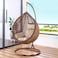 Vital Outdoor Comfortable Swing Chair Nordic Home Balcony Hanging Basket Wicker Chair Swing Leisure Bird's Nest Adult Hanging Chair For Terrace Balcony Garden (Brown)