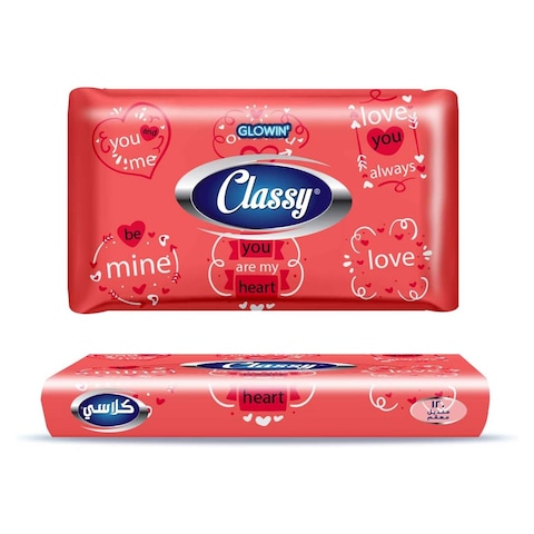 Classy Glowin Facial Tissues - 120 Tissues - 4 Pieces