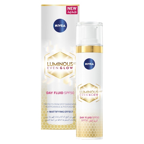 NIVEA Luminous 630 Even Glow Anti Dark Spot Face Fluid SPF 50 40ml