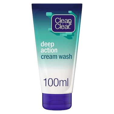 Clean &amp; Clear Cream Wash, Deep Action - 100 ml