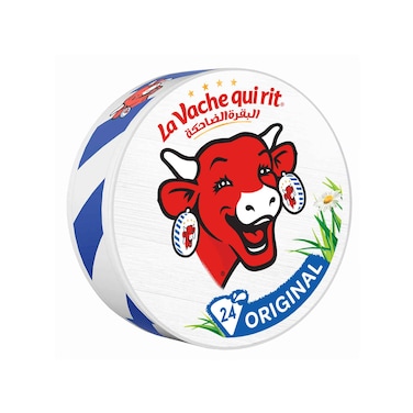 البقرة الضاحكة جبنة مثلثات 24 قطعة 360غ