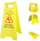 Caution Wet Floor Sign - Yellow   Plastic Slippery Floor Warning Sign   Two Side Foldable Slippery Floor Sign for Outdoor and Indoor