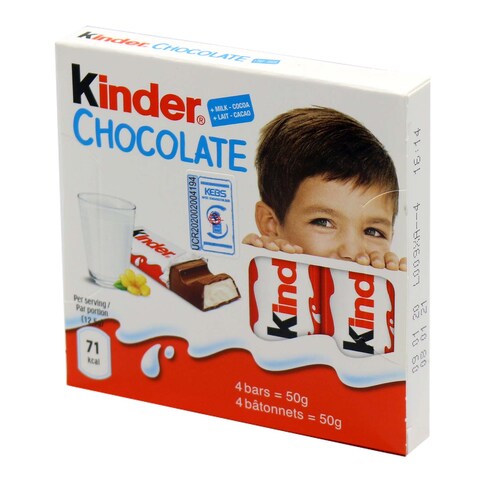 Kinder Chocolate 50G 4 Pieces