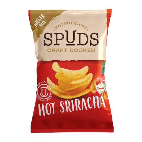 Spuds Craft Cooked Potato Chips - Hot Sriracha Flavor - 72 gram
