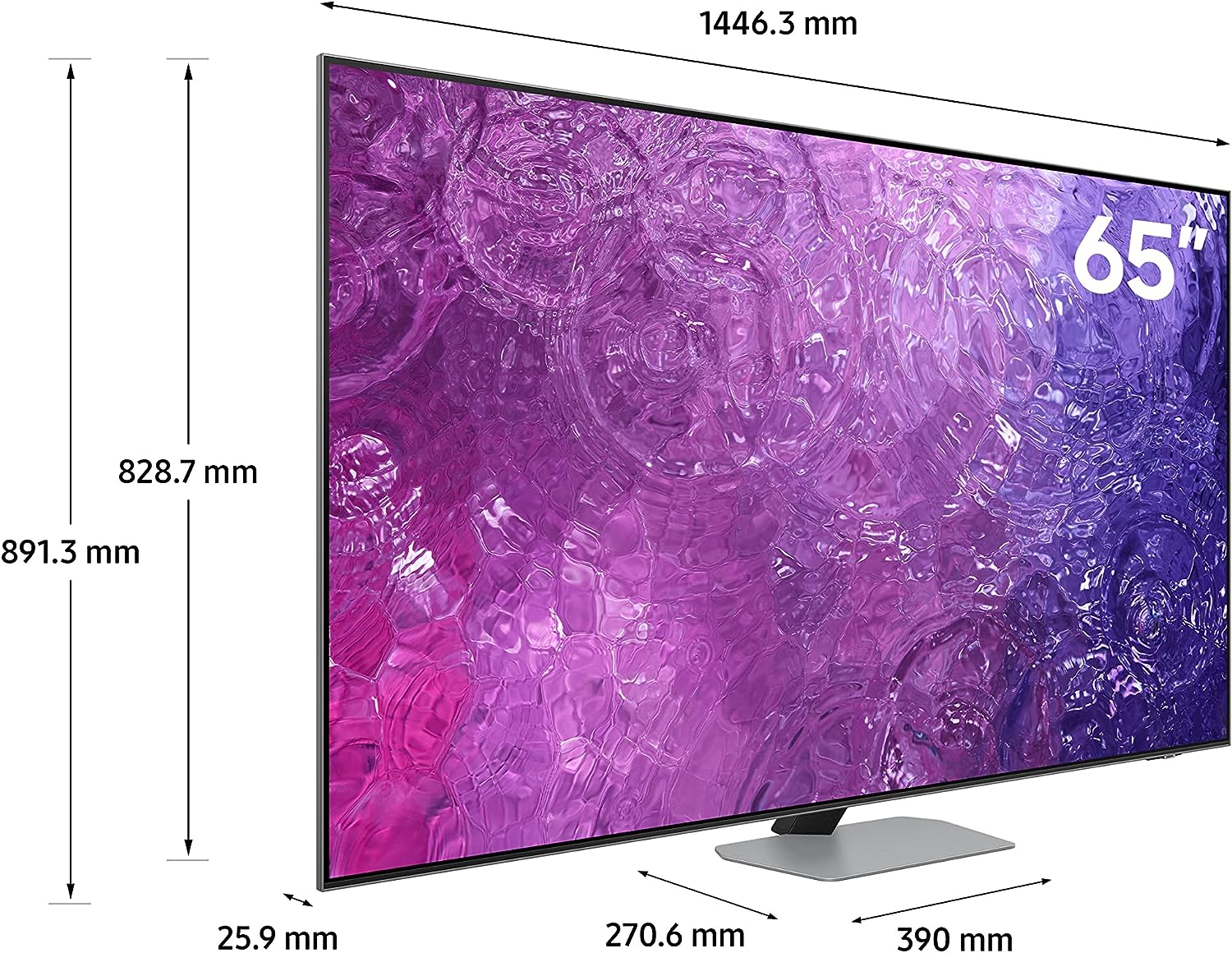 Samsung 65 Inch TV Neo QLED 4K Neural Quantum Processor Anti Reflection OTS+, QA65QN90CAUXSA (2023 Model)