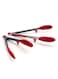 Sharpdo - 2-Piece Silicone Food Tong Set Red