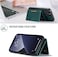 Excuse Premium Case For iPhone 14 Pro Max, Leather Phone Case Back Cover Magnetic Detachable Trifold Wallet Card Holder For iPhone 14 Pro - Green
