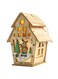 Wooden Christmas Ornaments with Lights - Festive Indoor Holiday Decorations (Elk)