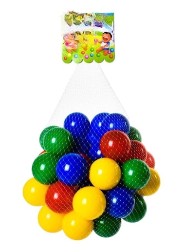 Rally 50-Piece Soft Ocean Pit Toy Balls Play Set Multicolored For Age Group 1+ Years