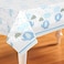 Blue Elephant Boy Baby Shower Plastic Tablecloth, 84" X 54"