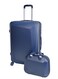 Morano 4-Pieces Luggage Trolley Bags Set (Dark Blue)
