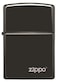 Zippo Classic Lighter 24756ZL |Ebony Finish With Lasered Zippo Logo |Black