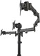 Ntech Triple Monitor Adjustable Mount/Articulating Stand For 3 LCD Screens Up To 27""